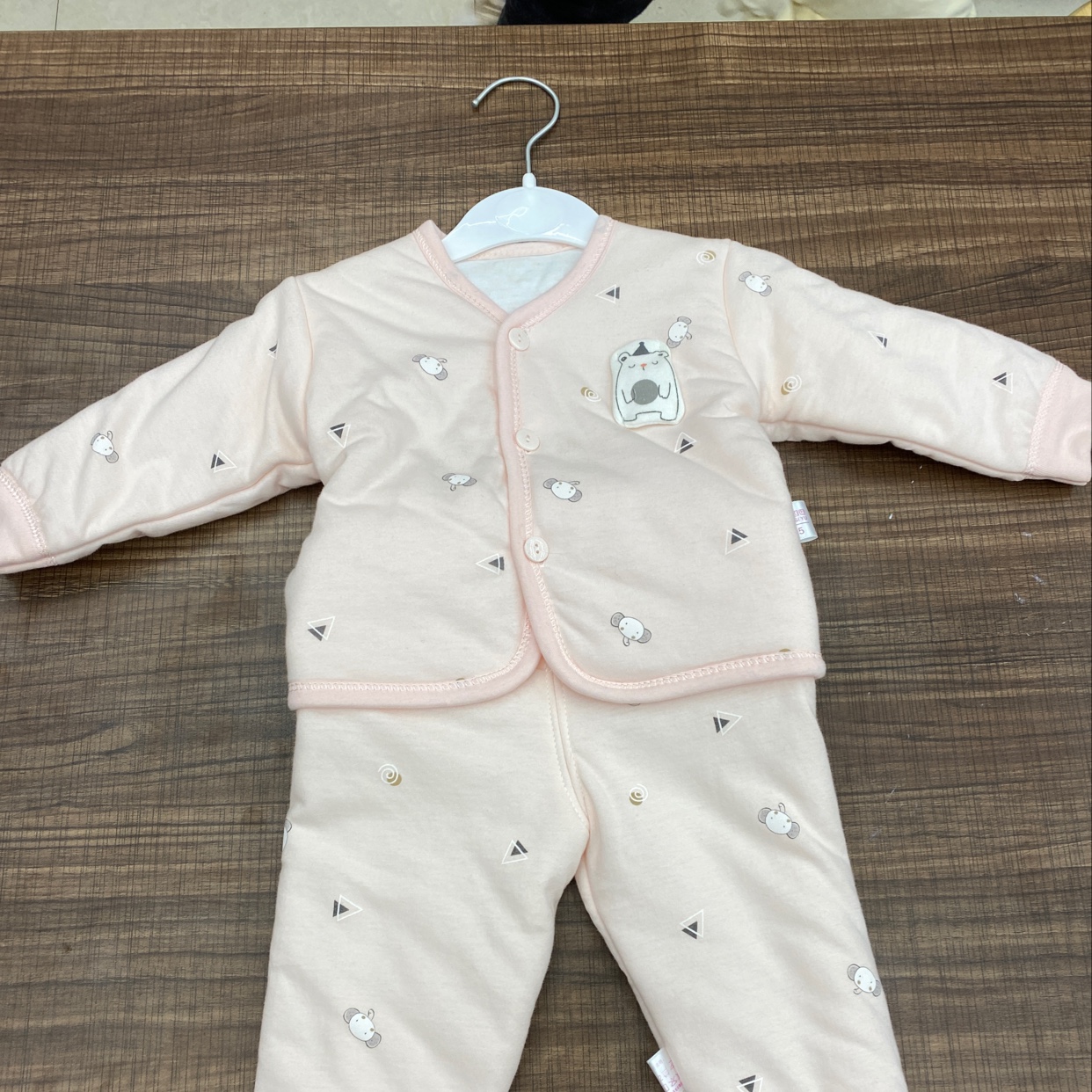 欣宝园新生婴儿春秋季纯南极棉对扣宝宝婴儿小棉衣