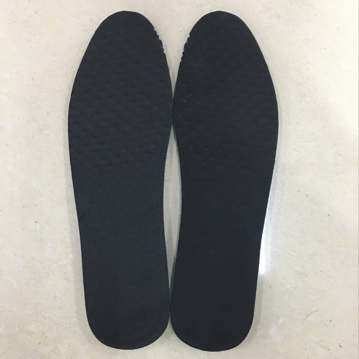 Leather Upper Layer Shoe Pad Black