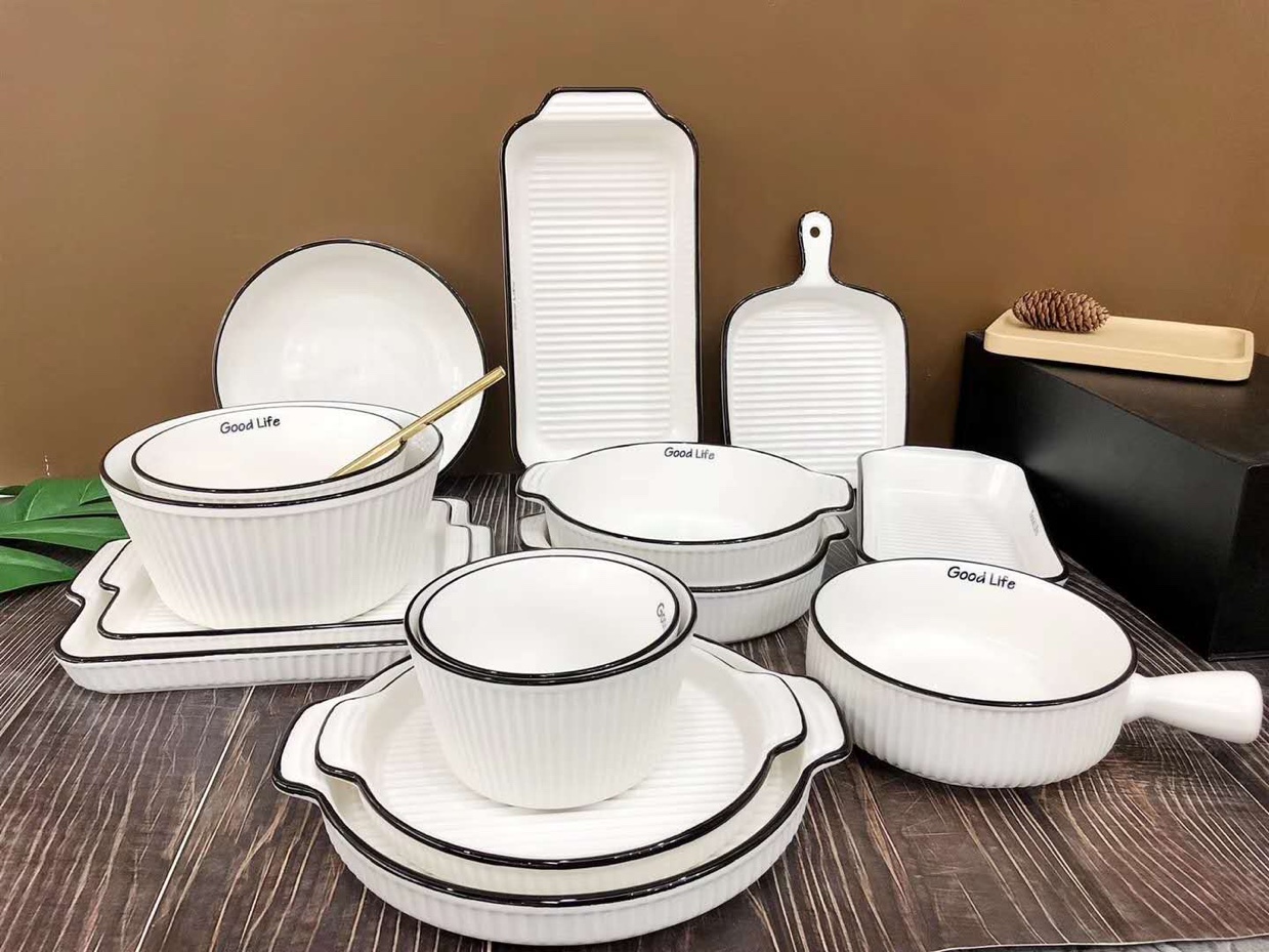 网红烤盘 色釉烤盘 陶瓷烤盘 广告定制 礼品定制细节图