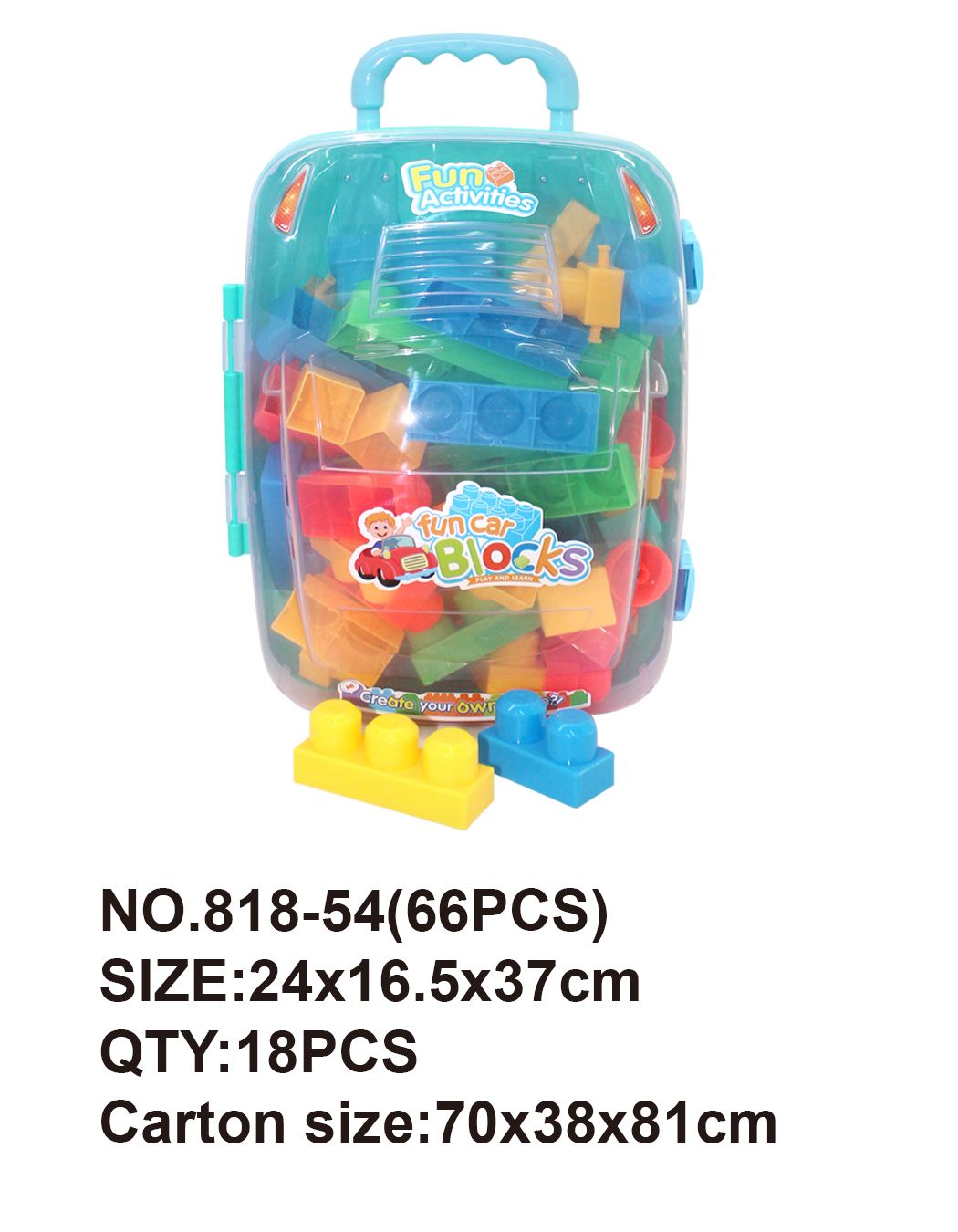 66 pieces of puzzle building blocks full figure