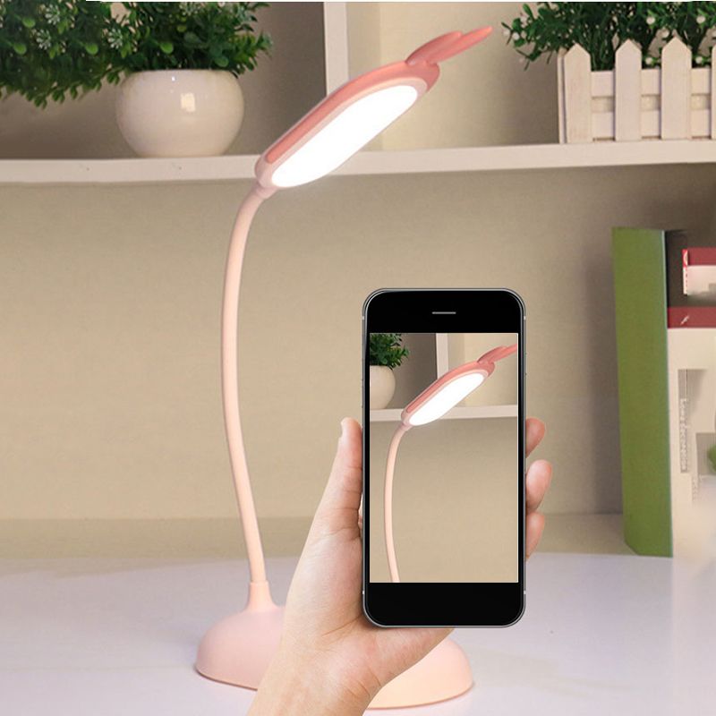 Cartoon three-speed adjustable touch USB charging learning desk lamp Touch LED desk lamp Bedroom dormitory bedside nightlight