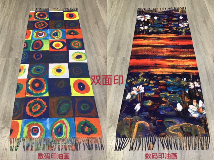 数码油画涂鸦荷花