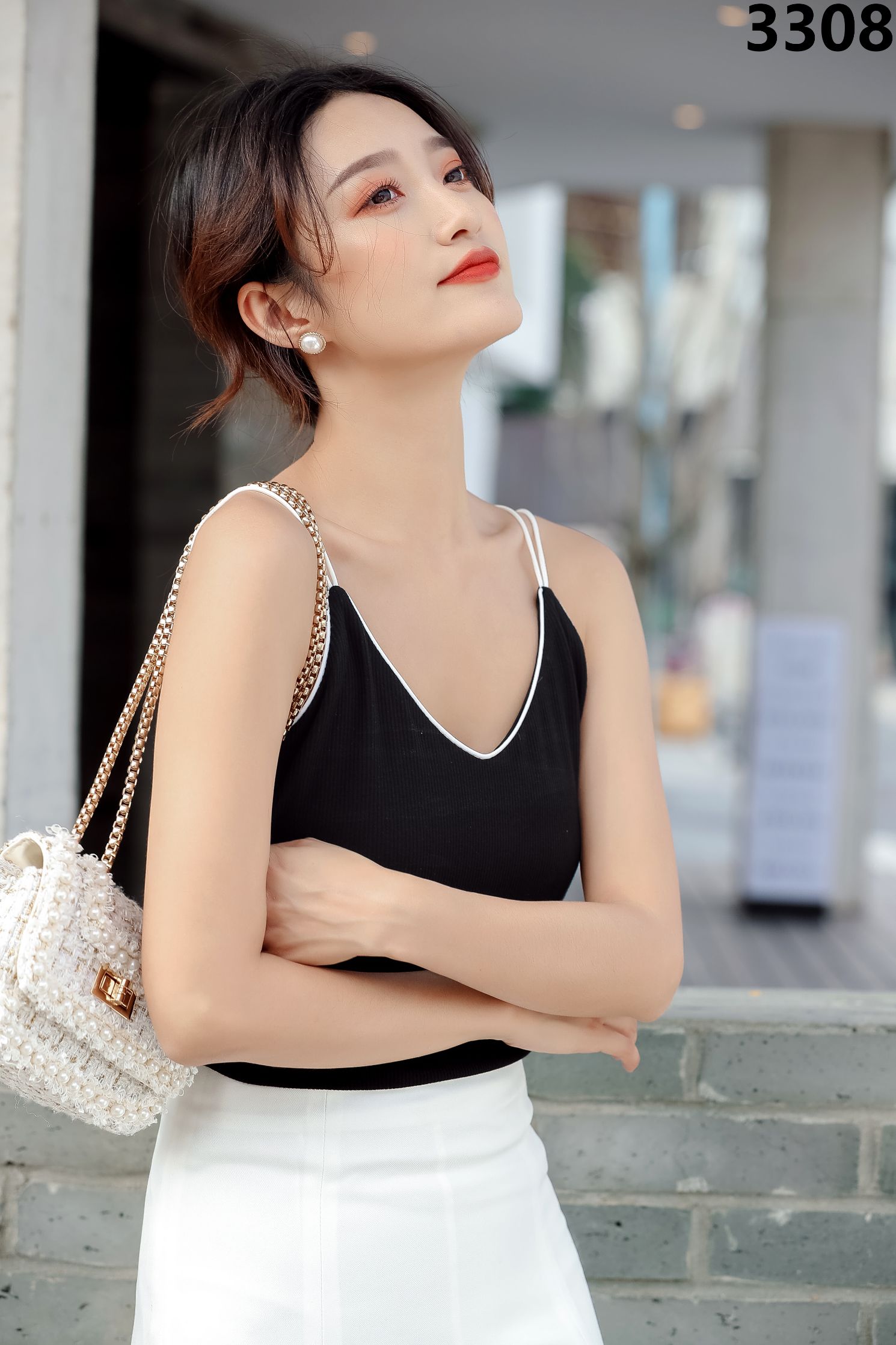Suspenders Bottom Silk Suspenders Vest Female Pure Summer Outside Wear Inside A Round Neck Top 2020 New Silk Sleeveless Specification drawing