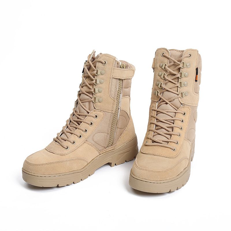 Manufacturers direct outdoor travel hiking shoes personality high - top light tactical boots slippery wear - resistant combat boots thumbnail