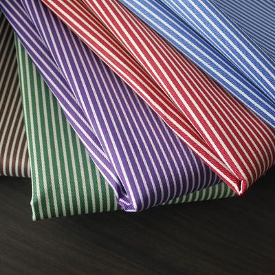 2020 new striped waterproof tablecloth fabric, yarn-woven striped fabric, apron, tablecloth and bag fabric Specification image