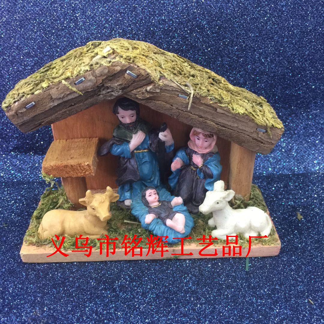 European-style resin handicrafts for foreign trade, decorative ornaments for Jesus Church, figure psychological sand table decoration techniques Application Scenario