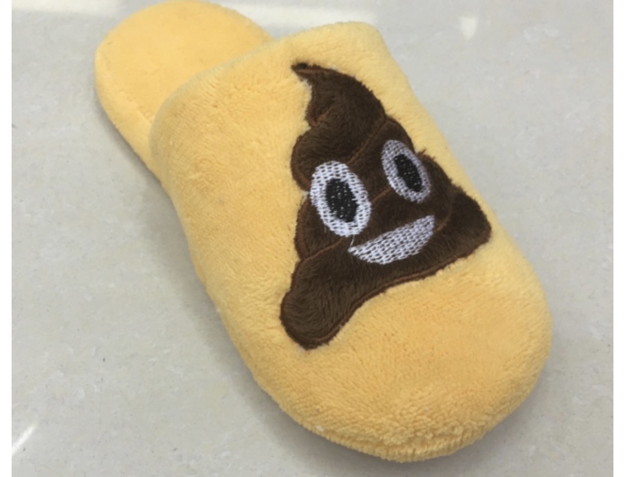 Hot style QQ expression home cotton slippers floor drag soft bottom female drag undefined