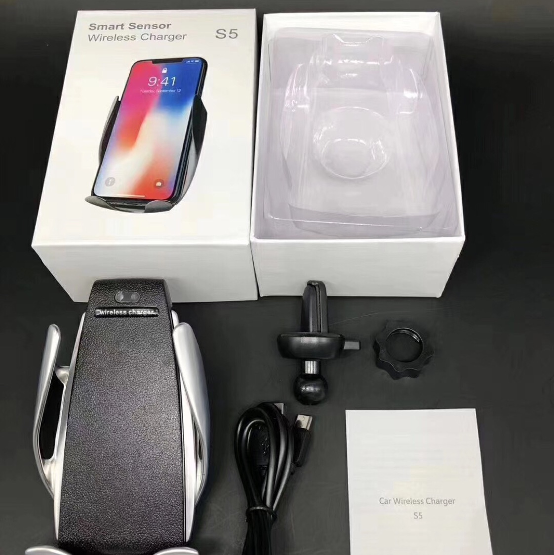 车载无线充支架s5