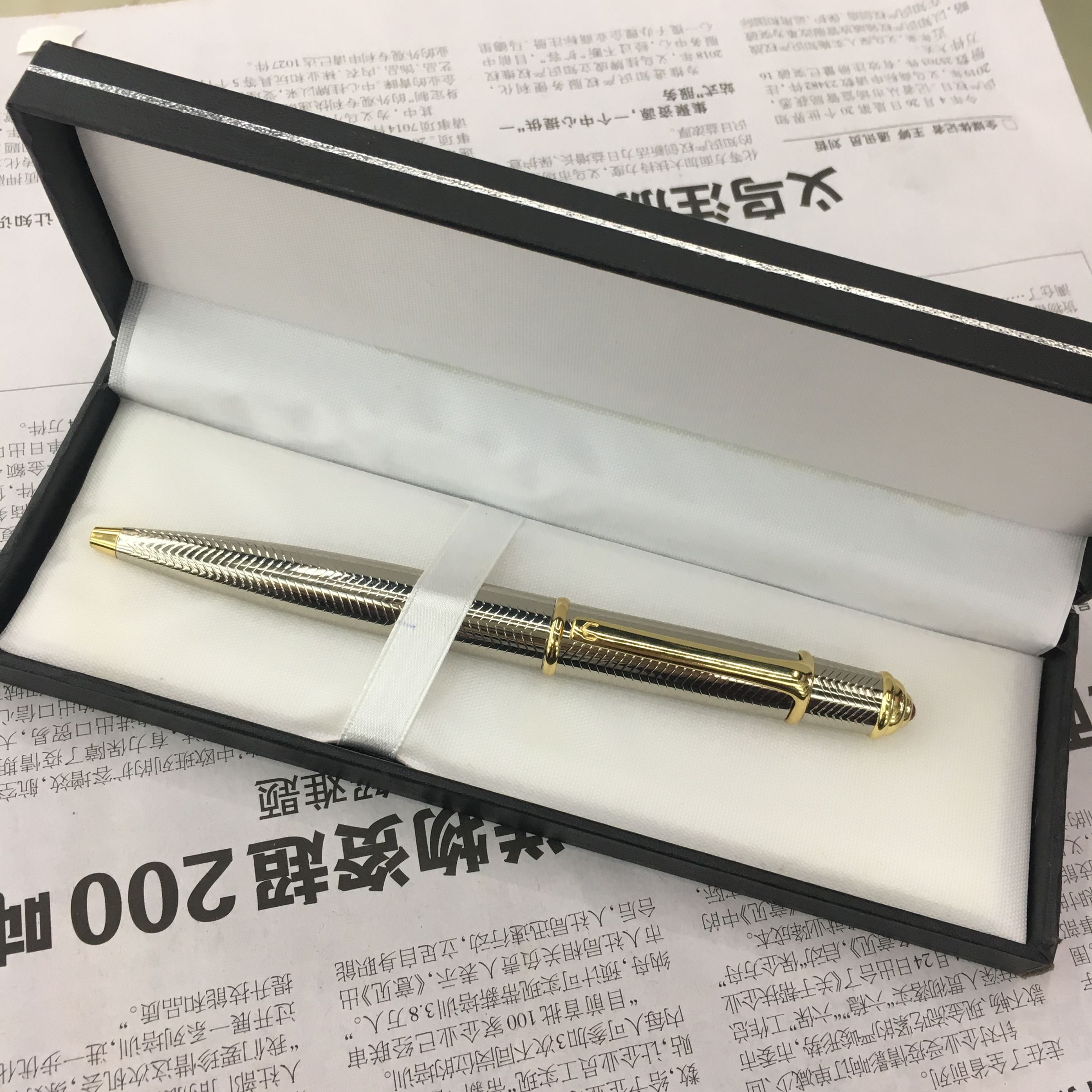 Business gifts rotary metal ballpoint pen high-grade companies custom metal pens