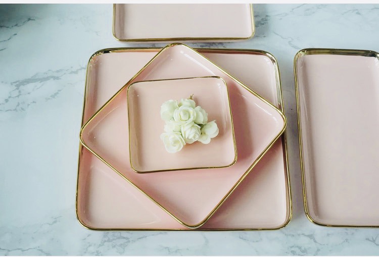 祖母绿 网红蛋糕盘 点心盘 牛排详情图10