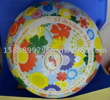 9寸环保料全印球22CM花朵系列玩具球详情图3