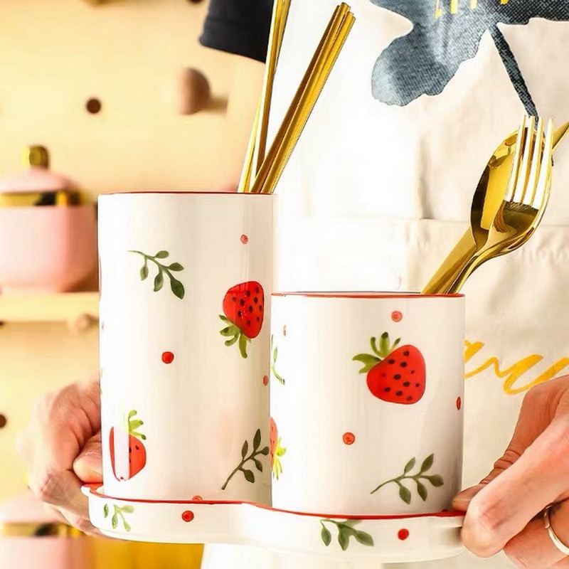 Web celebrity strawberry 🍓 chopsticks knife and fork spoon thumbnail