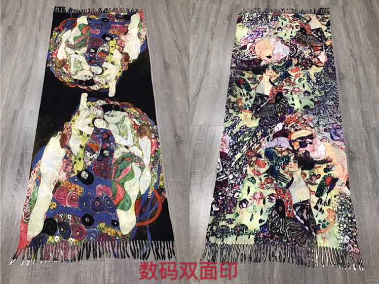 Digital Oil Painting Scarf
