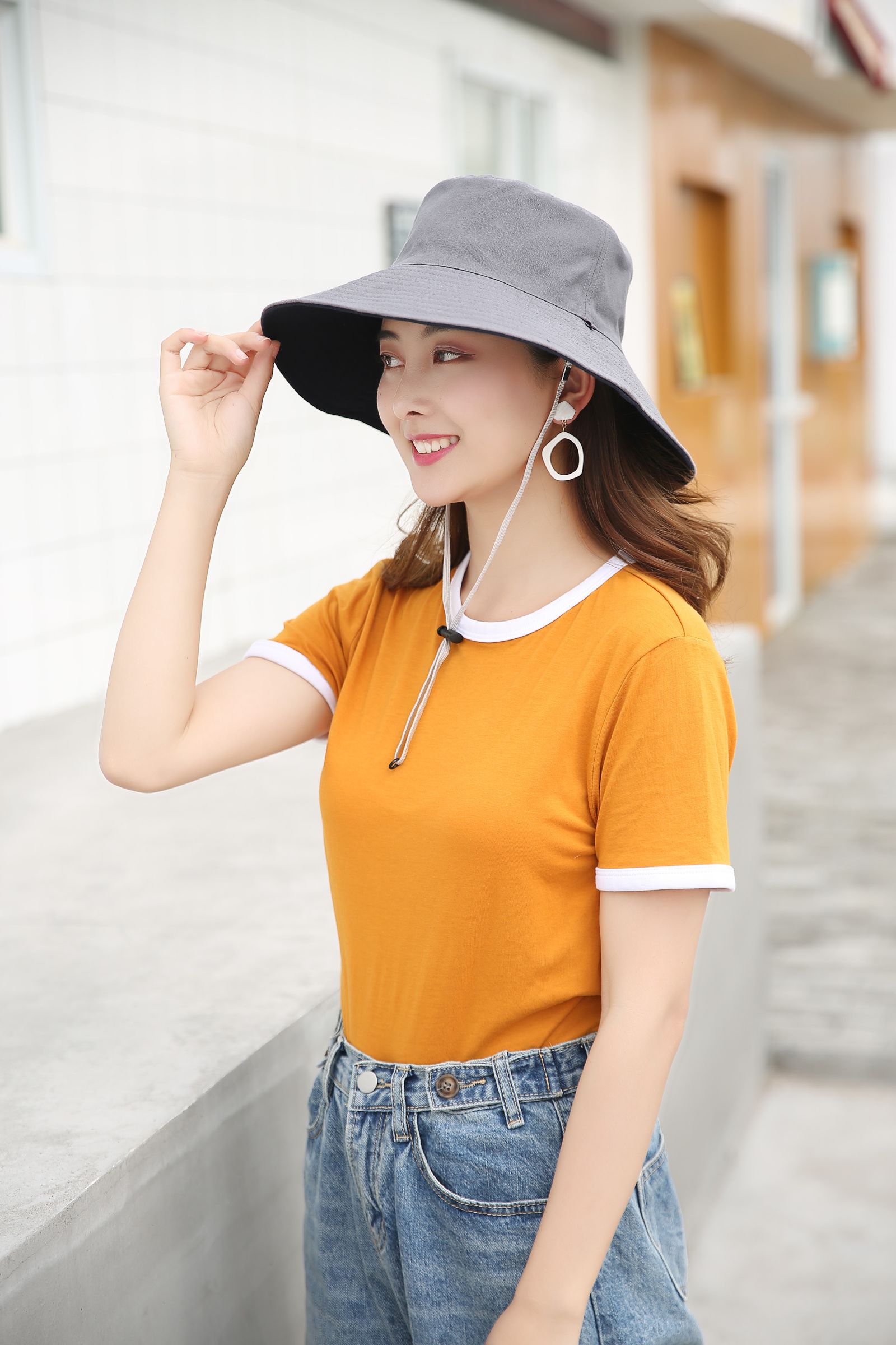 Fisherman's hat, hiking hat, sun hat, windbreaker