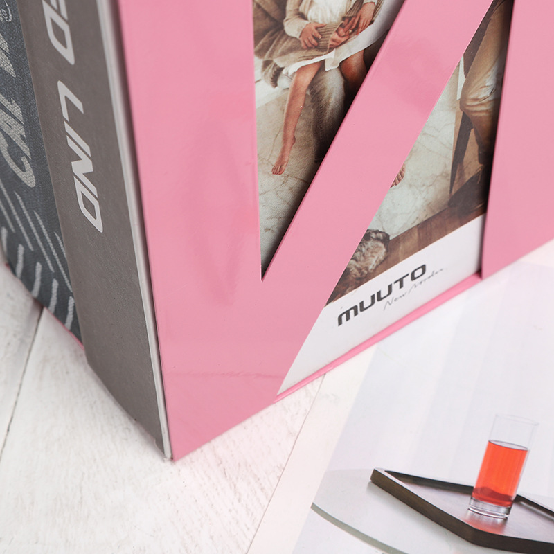 Multi-color creative hollowed-out letter standing Specification image