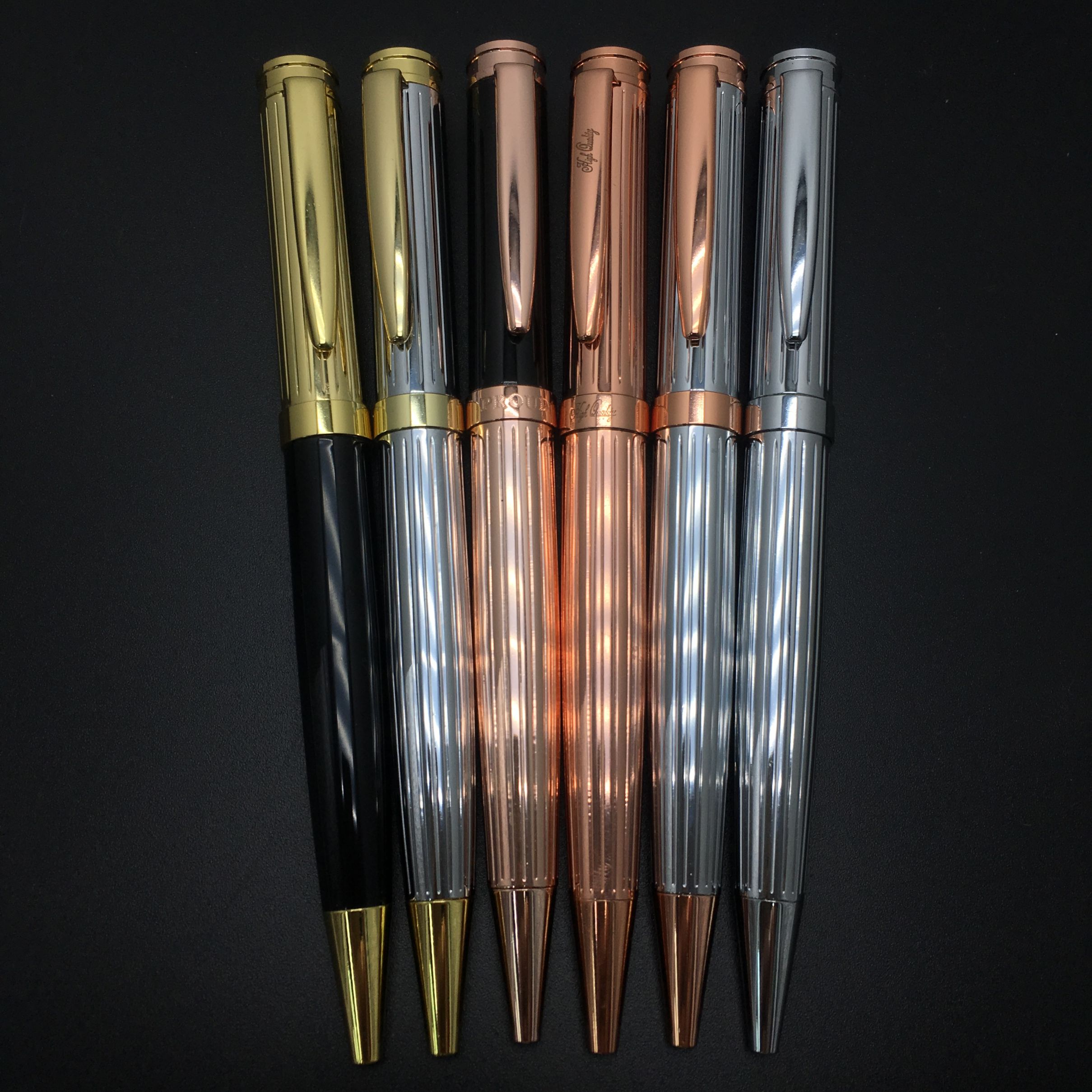 Manufacturers direct carved metal ballpoint pen multi-color advertising ballpoint pen custom LOGO