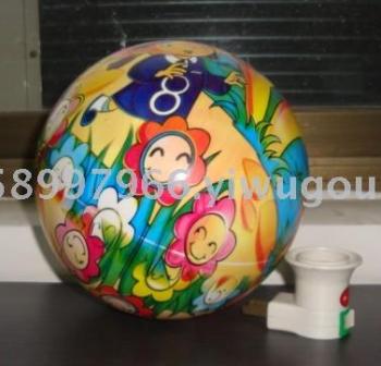 9寸环保料全印球22CM花朵系列玩具球详情图2