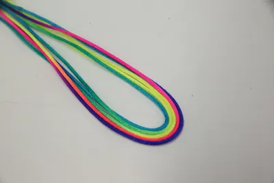 No. 6 Polyamide Colorful Rope, 2Mm Rainbow Rope, Braided Bracelet Rope, Braided Hair Rope