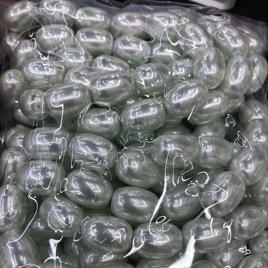 13*18直孔玻璃亮贝 恒阳珠饰 饰品配件 DIY网红爆款