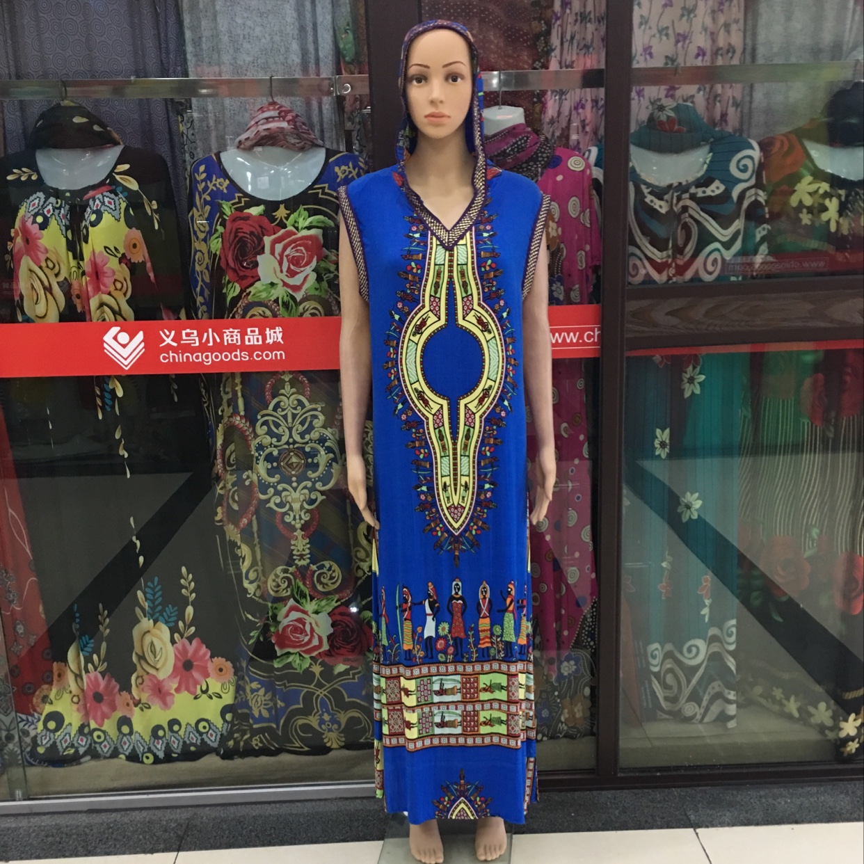 African robe, women's hooded pilgrimage scarf, women's ethnic costume