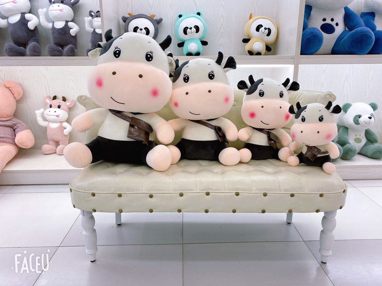 Manufacturers direct sales of high-end plush toys cute cow 0774-5