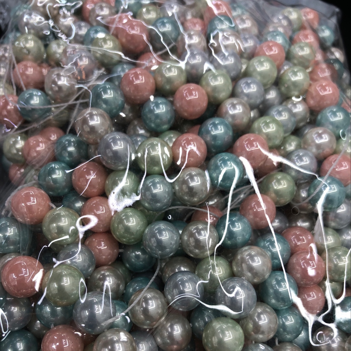 Mixed color imitation shell beads