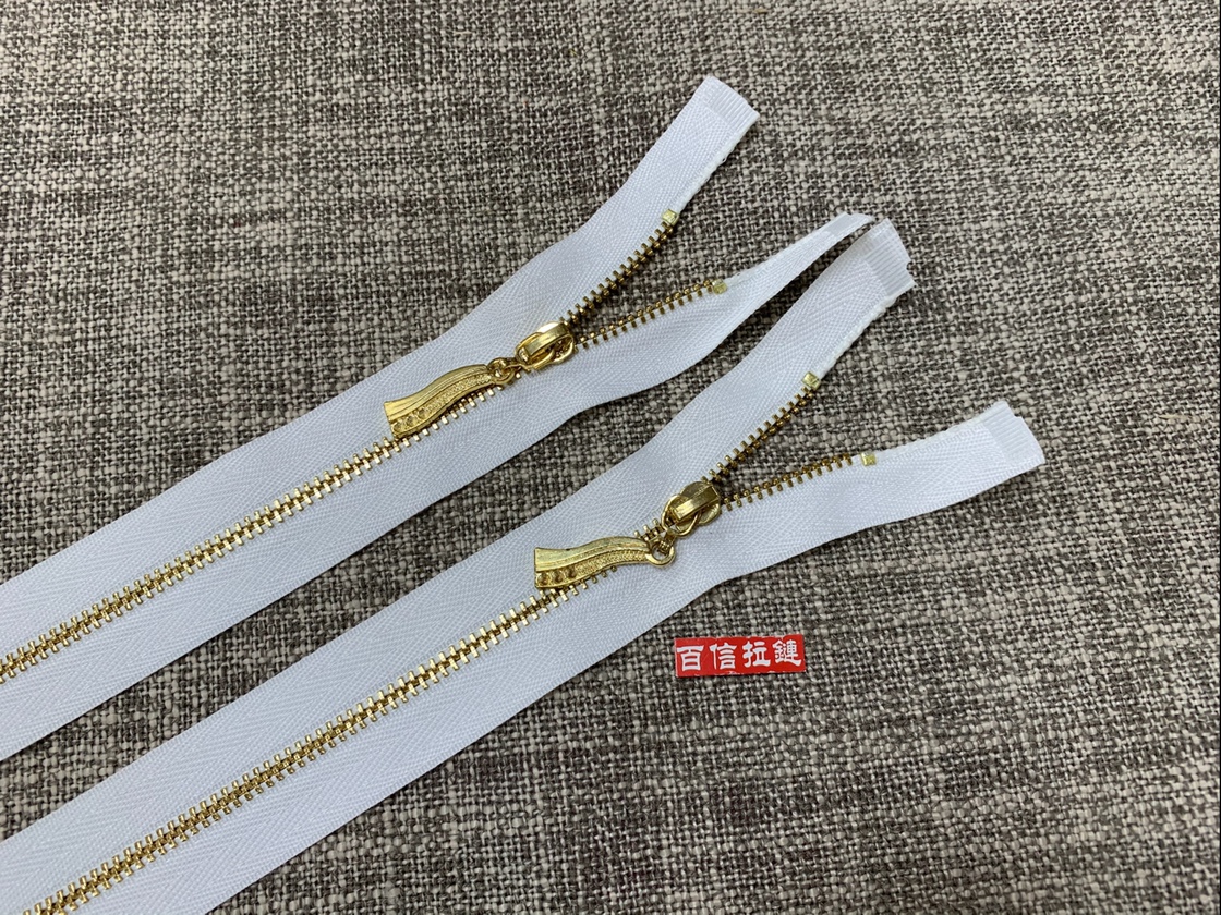 No.3 nylon metal zipper gold tooth silver tooth shallow gold tooth net length 60cm manufacturers direct support custom