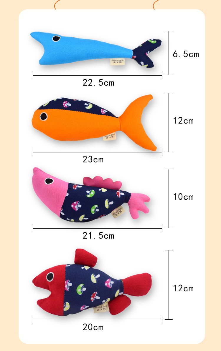 New cat toys, cotton catnip, little fish, sound-making toys, claw grinding, biting, and cat teasing pillows, in stock for wholesale detail image 3