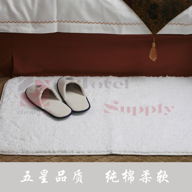 Hotel Guest house cotton-jacquard floor towel
