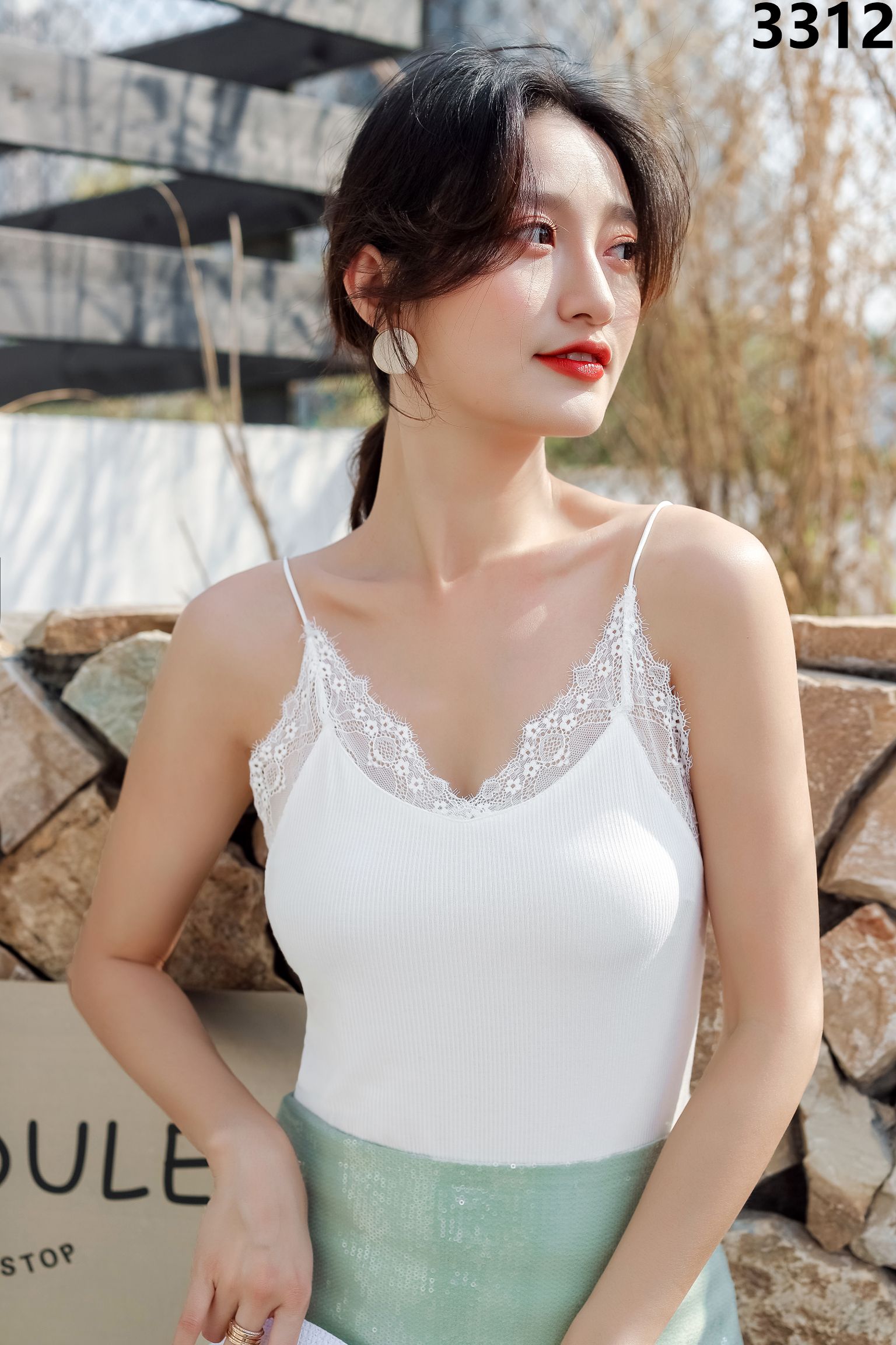 Sports Vest Female Summer Wear Hipster Waistband Inside Sleeveless T-Shirt Top Design Feel Loose Pure Cotton Summer Dress Specification drawing