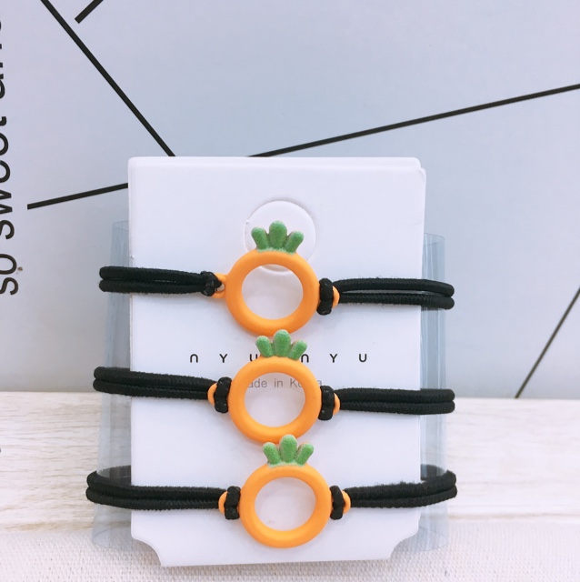 胡萝卜简约皮筋婷轩