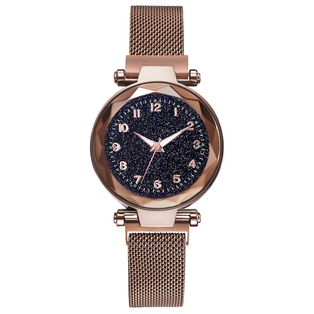 Tik yin boom gypsum digital star sky watch brillo imán hebilla reloj de cuarzo cristal de mujer relojes al por mayor undefined