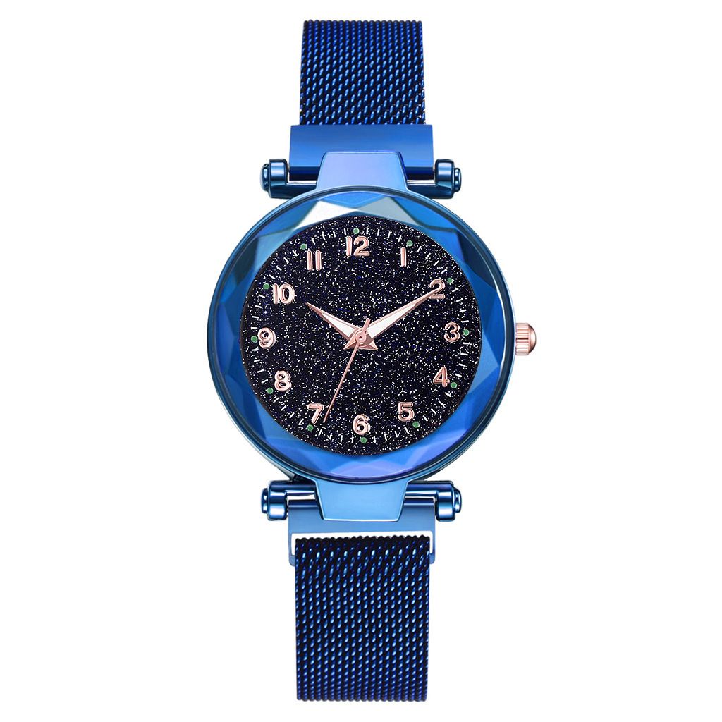 Tik yin boom gypsum digital star sky watch brillo imán hebilla reloj de cuarzo cristal de mujer relojes al por mayor Item Picture