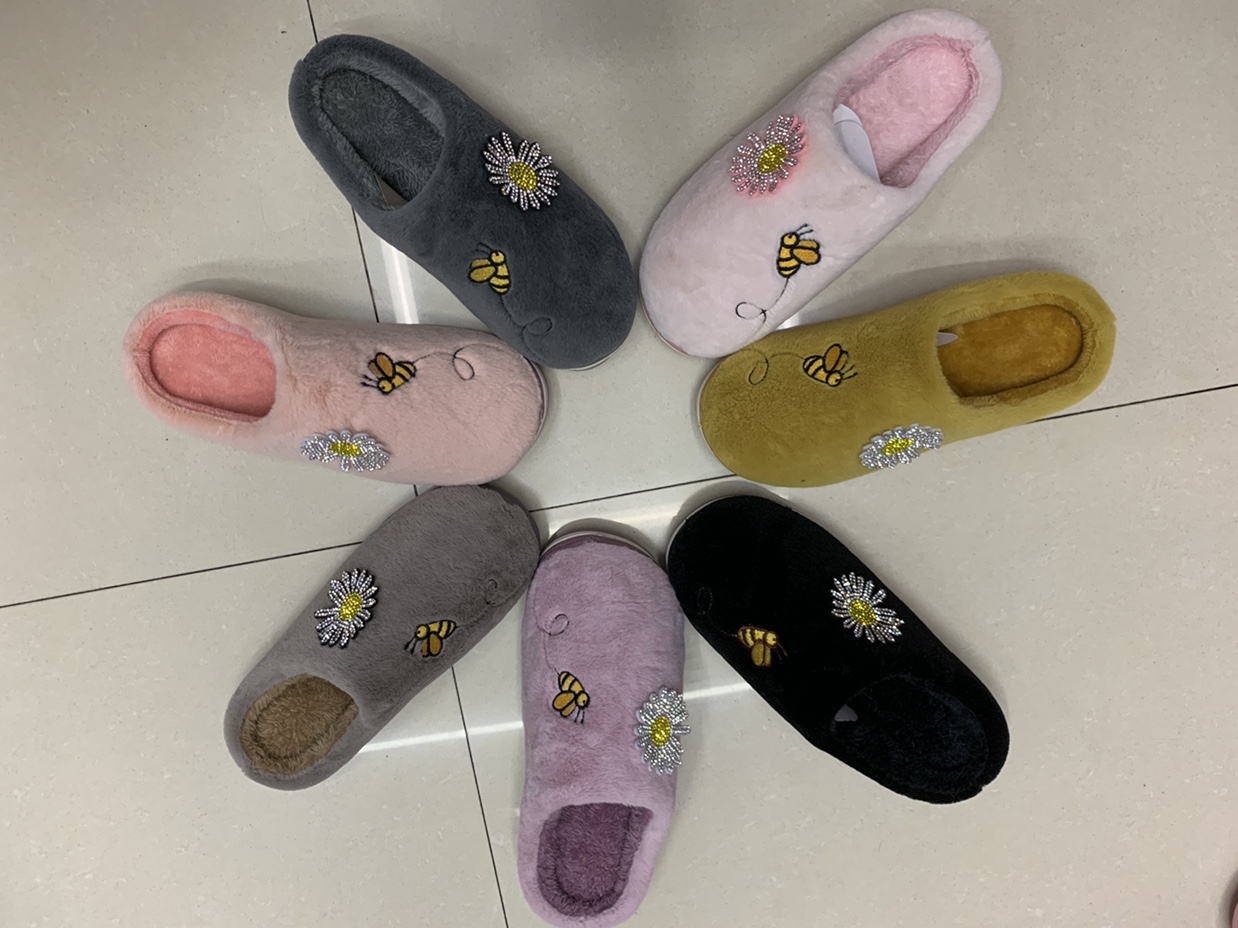 Daisy Bee home cotton slippers details Picture