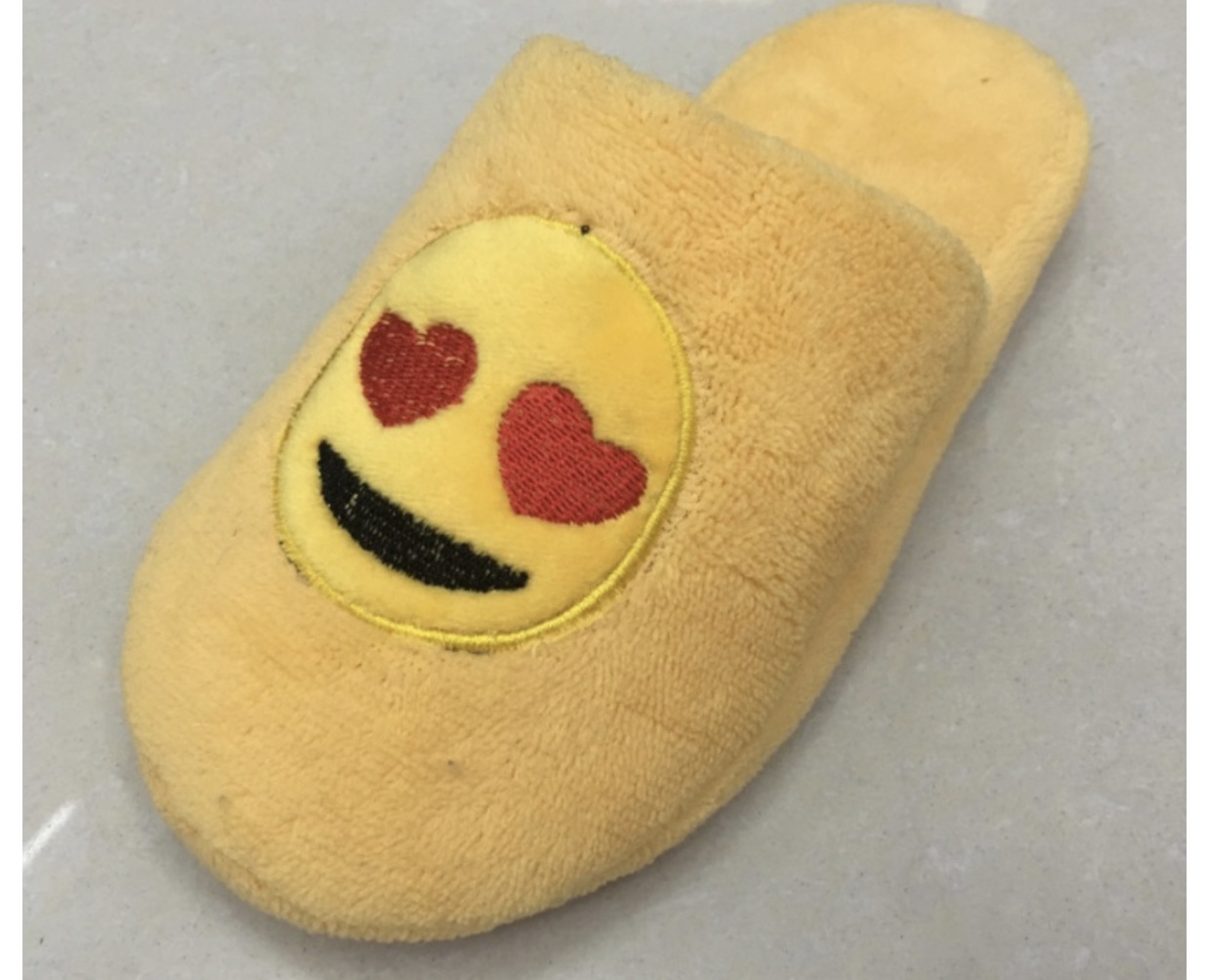 Hot style QQ expression home cotton slippers floor drag soft bottom female drag undefined