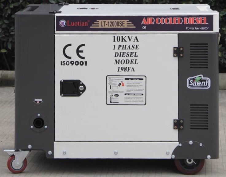 绿田10KVA柴油发电机组家用220V小型静音LT-12000SE产品图