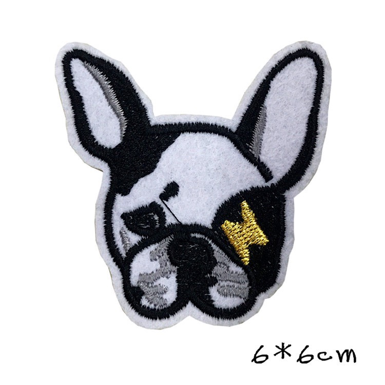 新款刺绣布贴卡通动物小狗服装辅料衣帽包包配饰厂家直销产品图