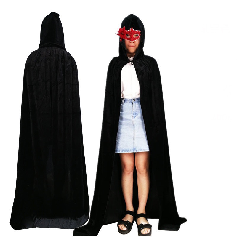 Halloween cape masquerade ball cosplay Witch Death costume Adult velvet cape cape wholesale undefined