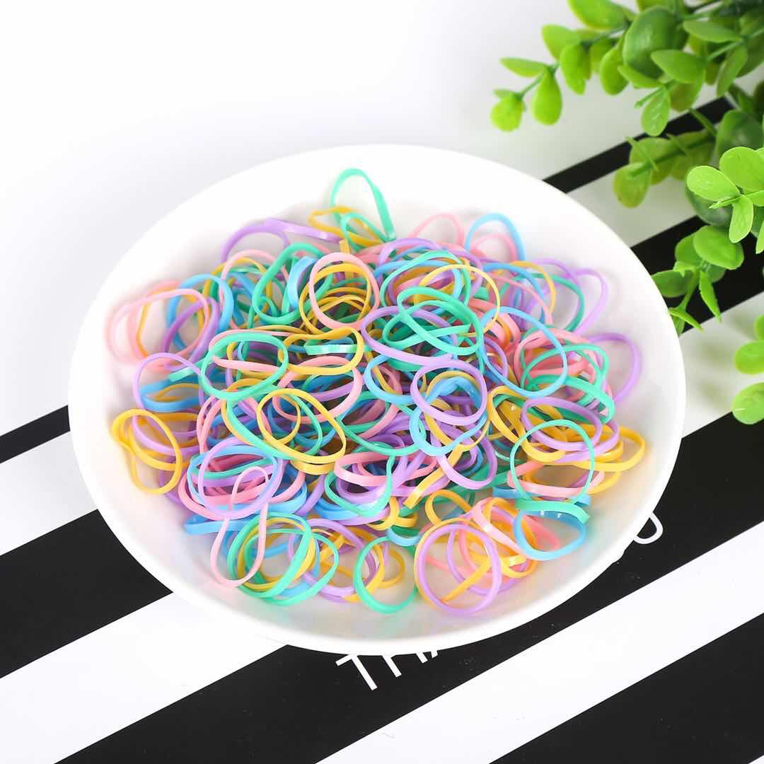 塑料小皮筋/儿童彩色皮筋/塑料彩色皮筋产品图