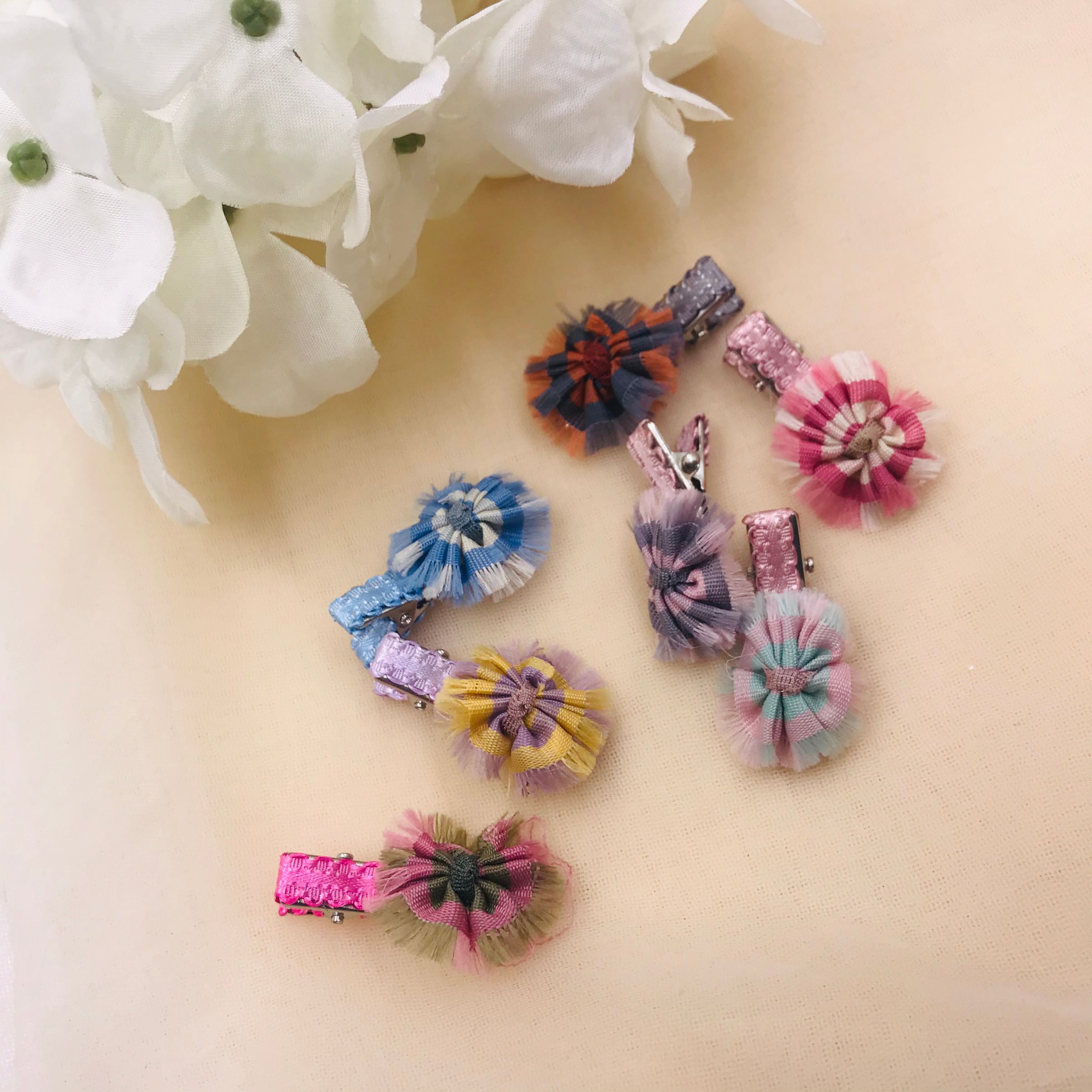 Ch26 Korean Hair Two-Color Check With Hair Decoration Gift Box Packaging Materials
