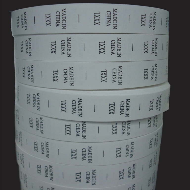 厂家现货中国制造尺码标签 水洗标made in china xs-xxxxl产品图