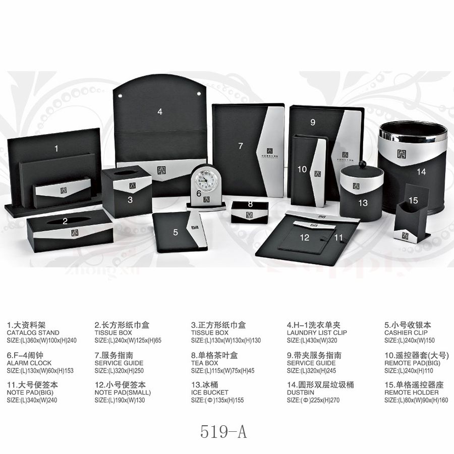 Star hotels Guest rooms leather furniture can be processed custom tissue box consumable box service guide