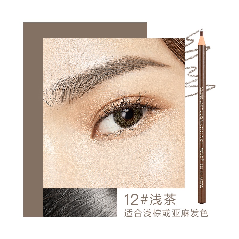 Manufacturers Direct Hengsi Pull Line Eyebrow Pencil Waterproof, Sweat Resistant, Color Makeup Eyebrow Pencil Tattoo Studio Beauty Makeup Wholesale Item Picture