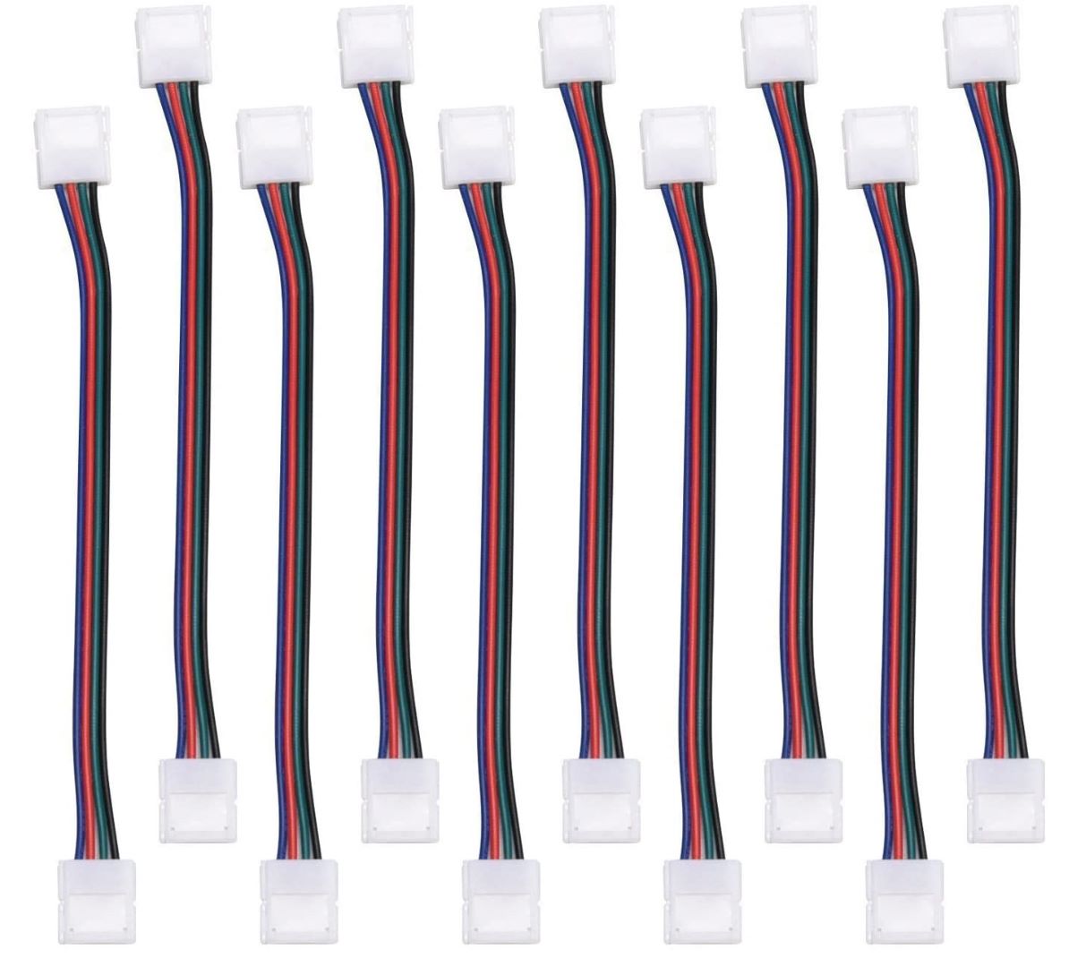 RGB LED Light Strip Connector 4 Pins 10 mm Strip to Strip thumbnail