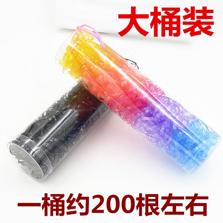 皮筋/一次性皮筋/不伤发白底实物图