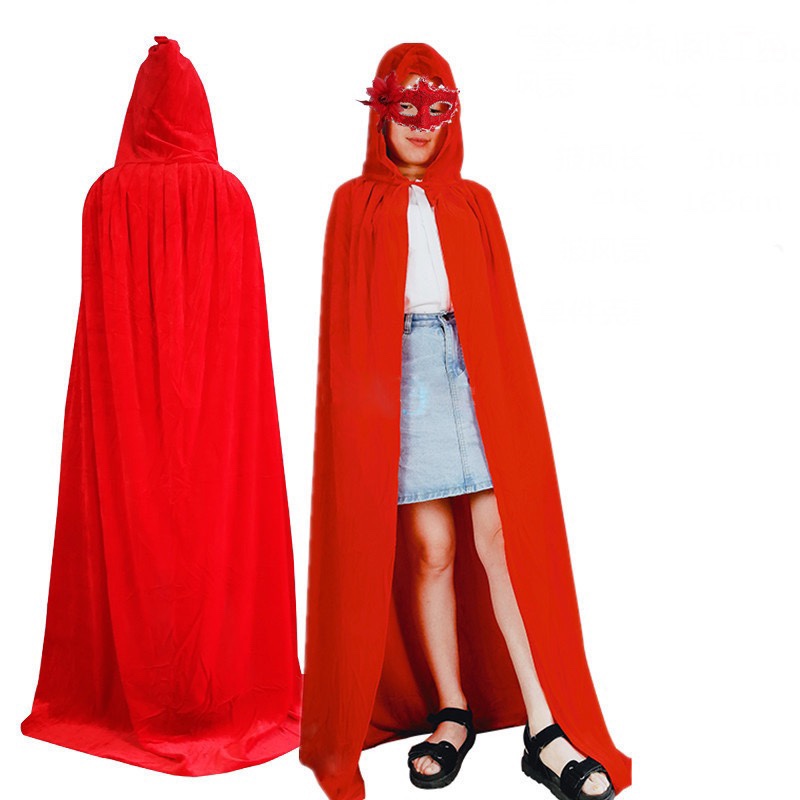 Halloween cape masquerade ball cosplay Witch Death costume Adult velvet cape cape wholesale Item Picture