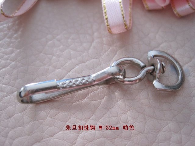 铁3.2厘米弹簧朱旦扣小挂钩箱包五金配件详情图2