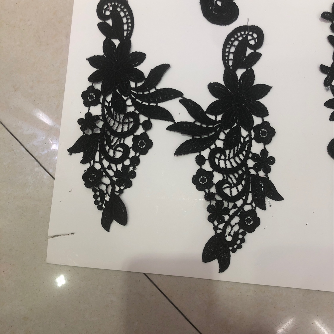 Water soluble lace, water soluble pair flower, water soluble polyester flower, color can be customized