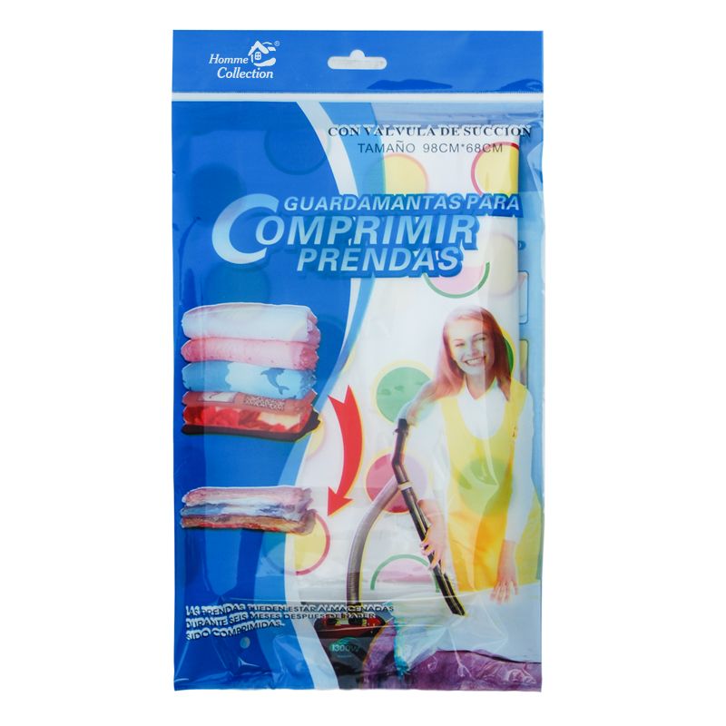 压缩袋装棉被被子衣物整理袋子西班牙语68*98cm详情图1