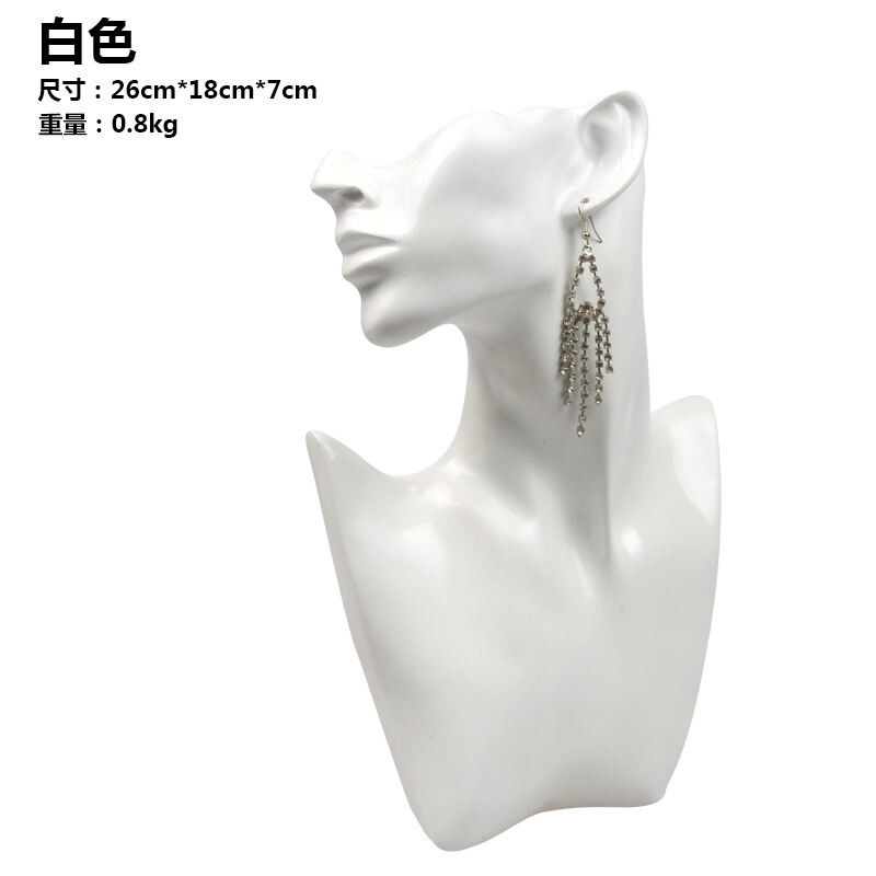 The resin head is white.